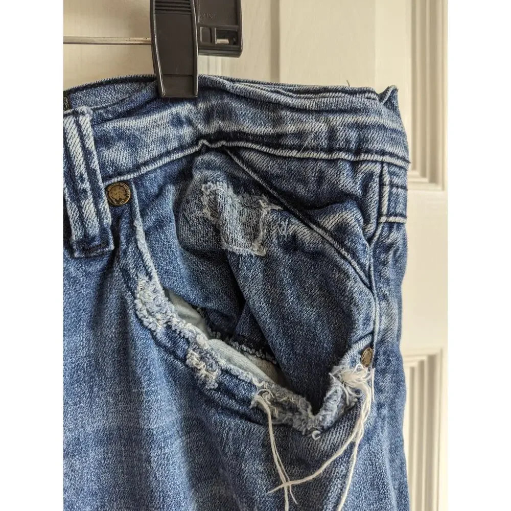 Heritage America Denim Distillery Distressed Men's Blue Jeans 40x34